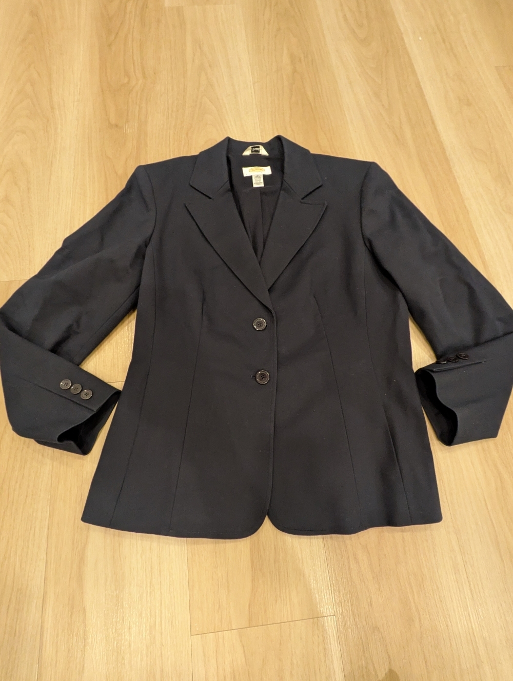 Talbots Petite Dark Navy Blazer Size 10
